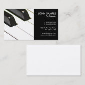 Music Piano-leraar, eenvoudig Visitekaartje (Voorkant / Achterkant)