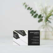 Music Piano-leraar, eenvoudig Visitekaartje (Staand voorkant)