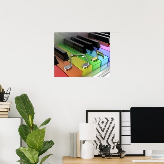 Music Piano Poster (Thuiskantoor)