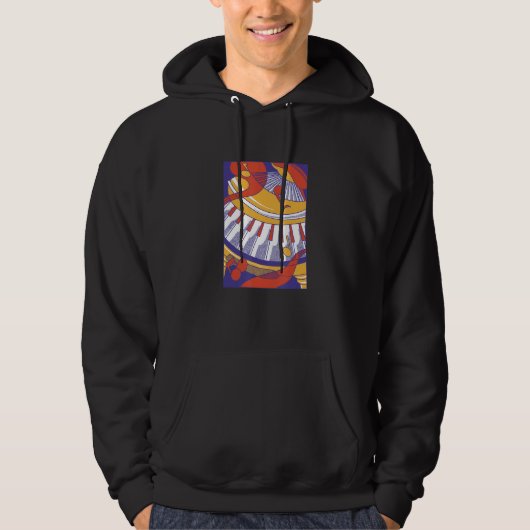 Music  Piano Prints for Living Room Hoodie (Voorkant)