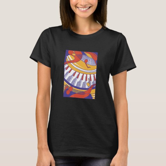 Music  Piano Prints for Living Room T-shirt (Voorkant)