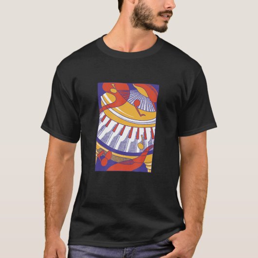 Music  Piano Prints for Living Room T-shirt (Voorkant)