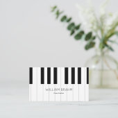 Music Piano Teacher/Pianist professional Visitekaartje (Staand voorkant)