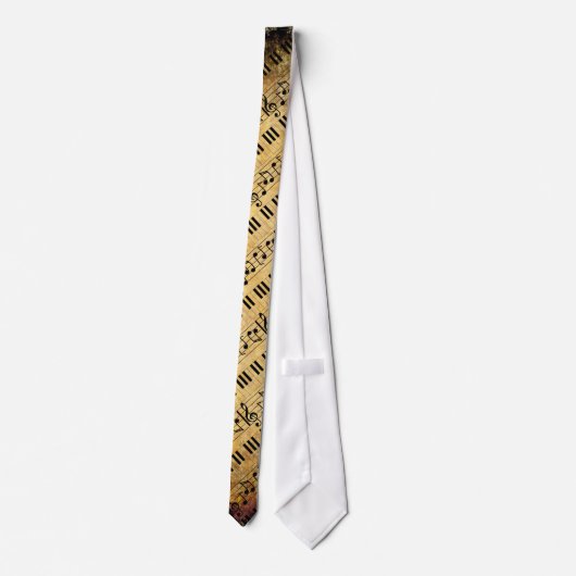 Music Piano-toetsenbord Stropdas (Achterkant)