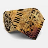 Music Piano-toetsenbord Stropdas (Opgerold)