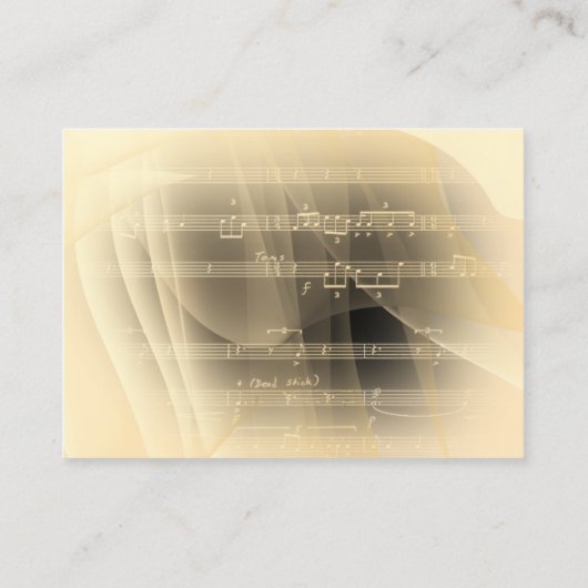 Music Piano Visitekaartje (Achterkant)