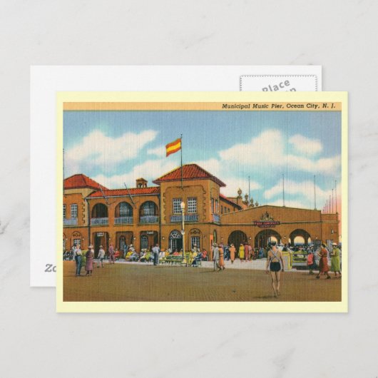 Music Pier, Ocean City, NJ  Briefkaart (Voorkant / Achterkant)