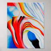 Music Pink and Blue, Georgia O'Keeffe, Poster (Voorkant)