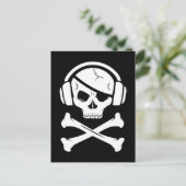 Music Pirate Piracy anti-riaa logo Briefkaart (Staand voorkant)