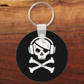 Music Pirate Piracy anti-riaa logo Sleutelhanger (Voorkant)