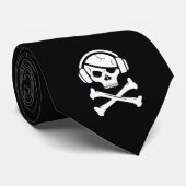 Music Pirate Piracy anti-riaa logo Stropdas (Opgerold)