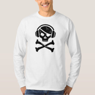 Music Pirate Piracy anti-riaa logo T-shirt