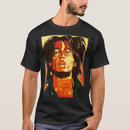 MUSIC PLANET Basic T-shirt donker kleur (Voorkant)