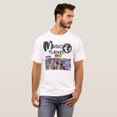 MUSIC PLANET DSHON MANNEN T-SHIRT (Voorkant volledig)