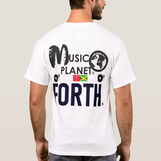 MUSIC PLANET FORTH MANNEN T-SHIRT (Achterkant)
