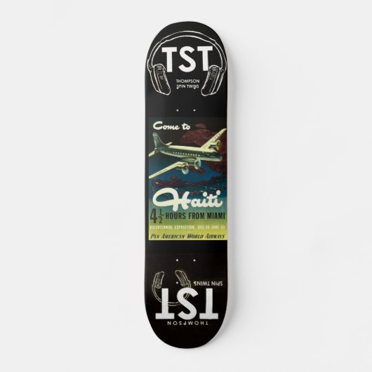 MUSIC PLANET HAITI-skateboard Persoonlijk Skateboard (Voorkant)