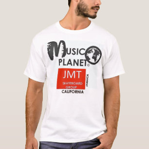 MUSIC PLANET /JMT Mannen T-shirt