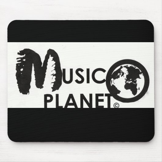 MUSIC PLANET Mousepad Muismat (Voorkant)