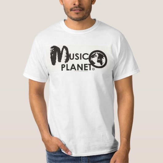 MUSIC PLANET OFFICIEEL T-shirt (Voorkant)