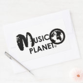 MUSIC PLANET Rechthoek Stickers (Envelop)