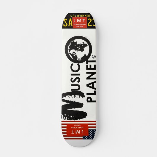 MUSIC PLANET Skateboard, 7¾" Deck Persoonlijk Skateboard (Voorkant)
