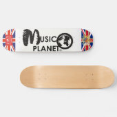 MUSIC PLANET UK Skateboard (Horizontaal)