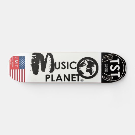 MUSIC PLANET USA Skateboard (Horizontaal)