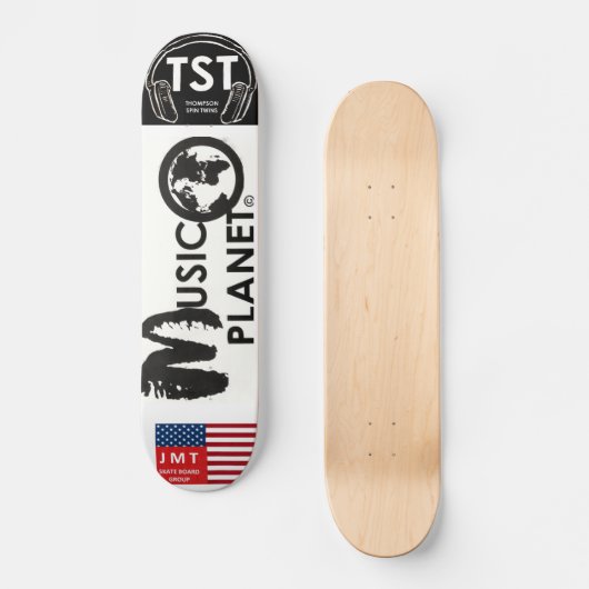 MUSIC PLANET USA Skateboard (Voorkant)