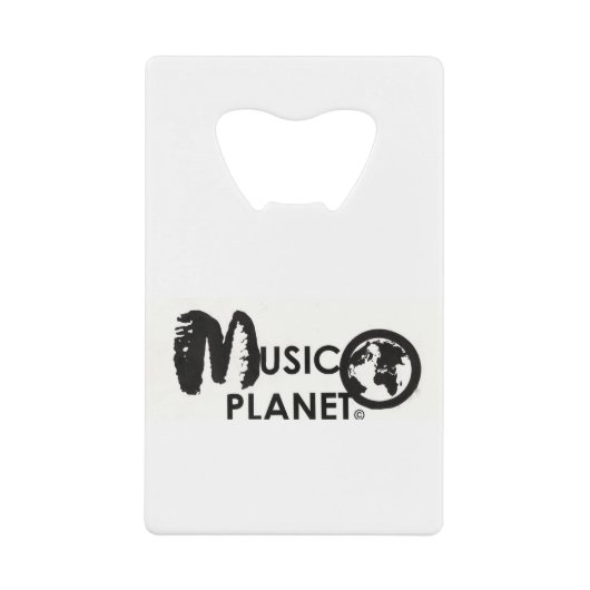 MUSIC PLANET WEBWINKEL CREDITKAART FLESSENOPENER (Voorkant)