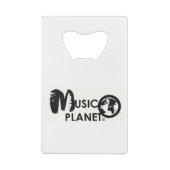 MUSIC PLANET WEBWINKEL CREDITKAART FLESSENOPENER (Achterkant)