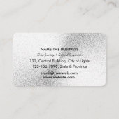 Music Platenspeler Silver Black DJ Player Sound Visitekaartje (Achterkant)