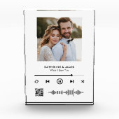 Music Player Photo Lijst met gepersonaliseerde QR- Fotoblokken (Voorkant)