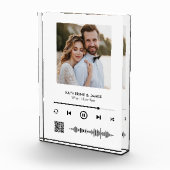 Music Player Photo Lijst met gepersonaliseerde QR- Fotoblokken (Rechts)