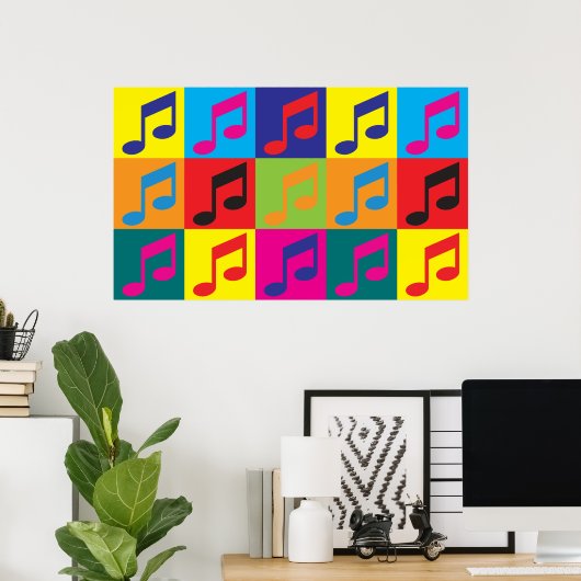 Music Pop Art Poster (Thuiskantoor)