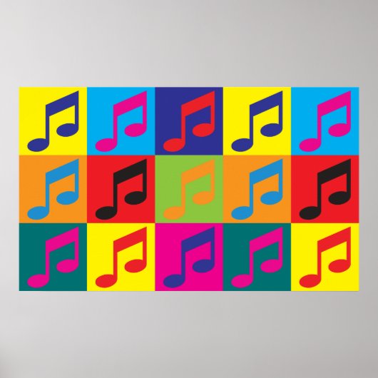 Music Pop Art Poster (Voorkant)