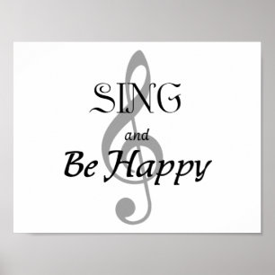 Music Poster "SING and Be Happy"