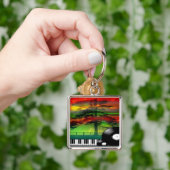 Music-Premium Square Sleutelhanger (Hand)