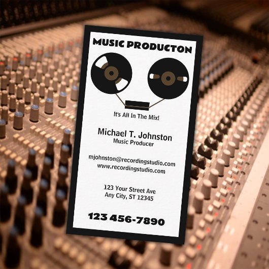 Music Producer Visitekaartje