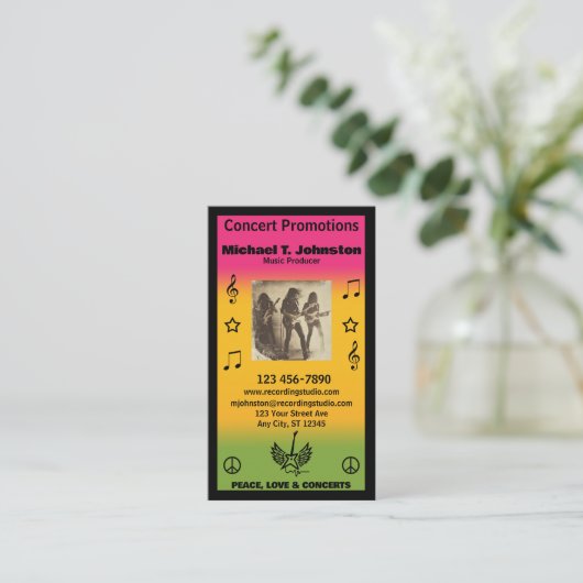 Music Producer Visitekaartje (Staand voorkant)