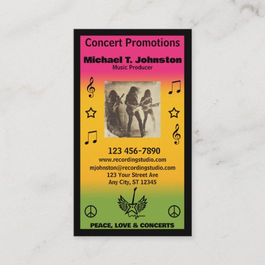 Music Producer Visitekaartje (Voorkant)