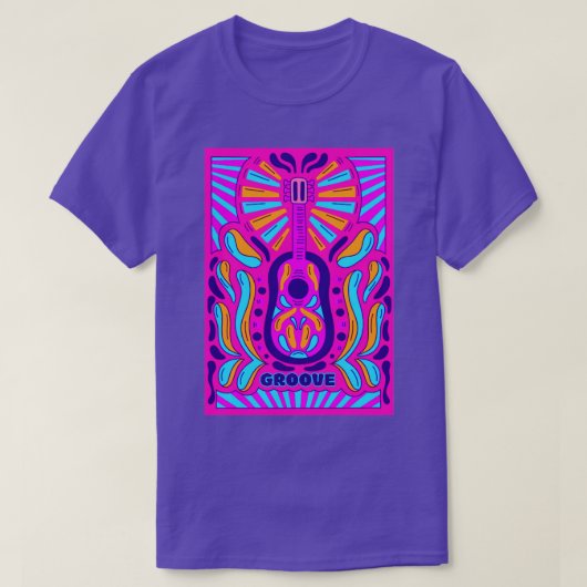 Music Psychedelic T-shirt (Design voorkant)