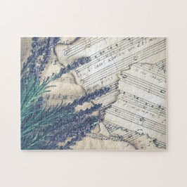 Music Puzzle with Lavender Legpuzzel