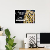 Music Quote - Motivatie Leadership Quotes Poster (Thuiskantoor)