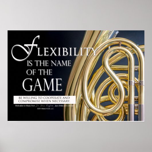 Music Quote - Motivatie Leadership Quotes Poster (Voorkant)