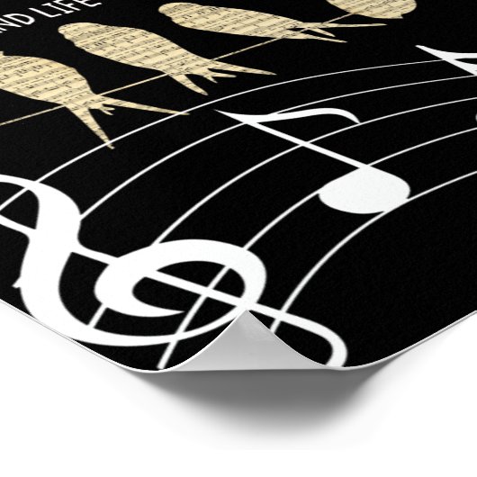 Music Quote Poster (Hoek)