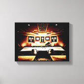 Music Recording Studio Canvas Afdruk (Voorkant)