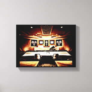 Music Recording Studio Canvas Afdruk