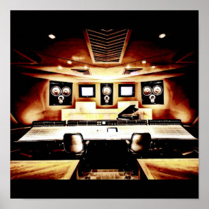 Music Recording Studio Poster