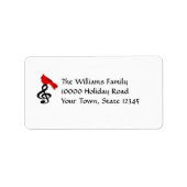 Music & Red Bird medium Mailing Labels (Voorkant)