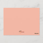 Music Red Guitar Soundwaves Briefkaart (Achterkant)